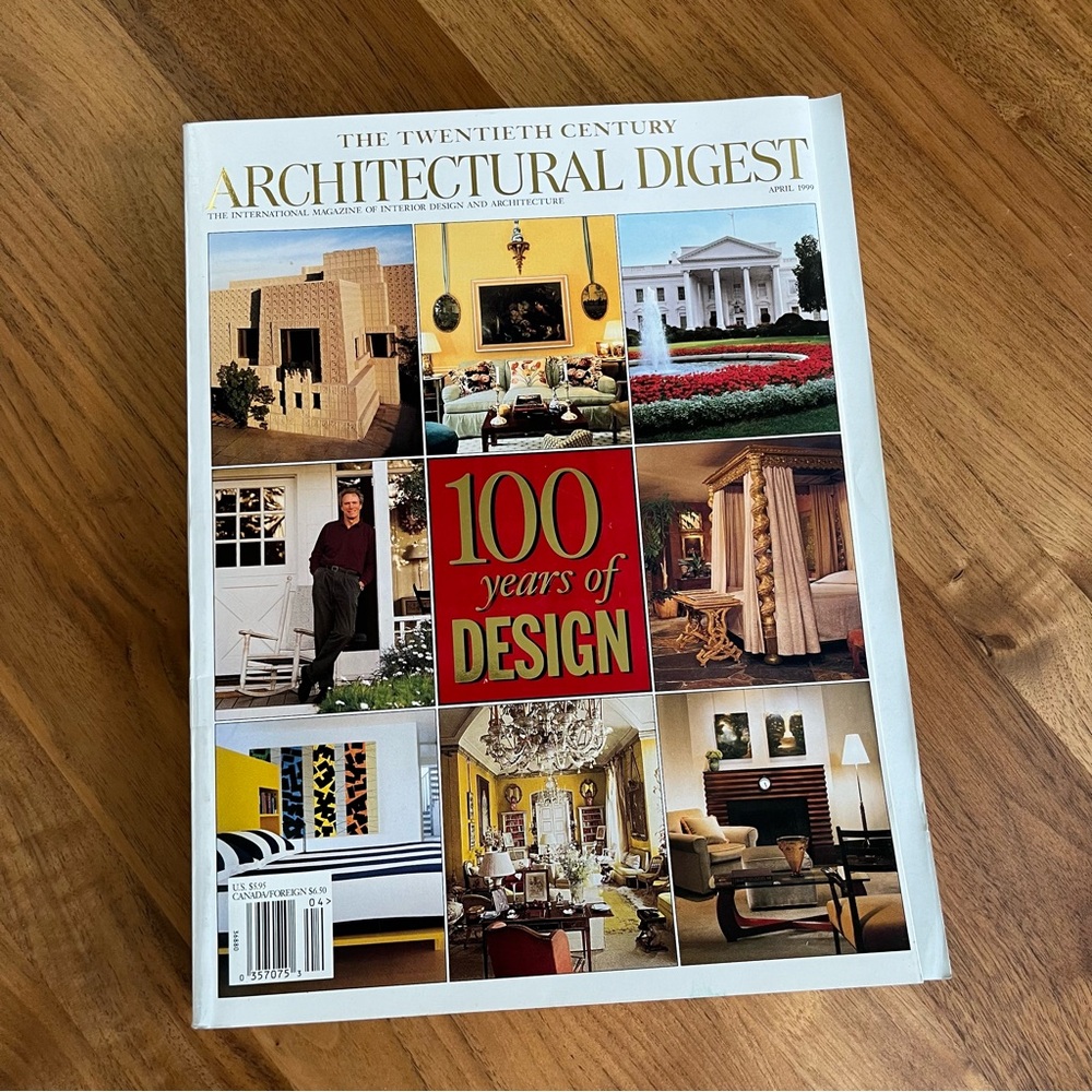 Architectural Digest: The Twentieth Century. 100 Years of Design. April 1999.